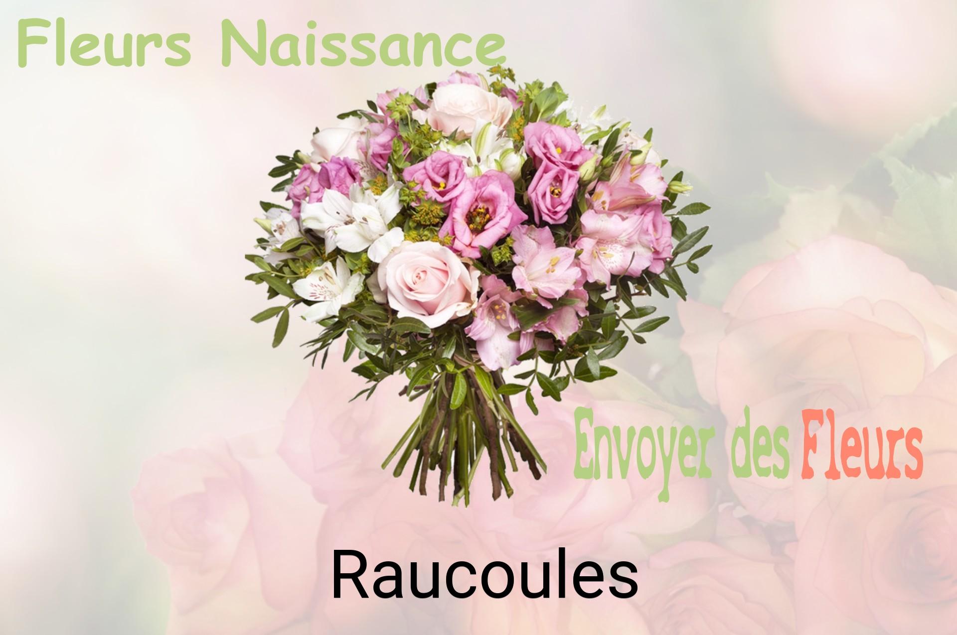 Bouquet de fleurs de naissance livré à Raucoules